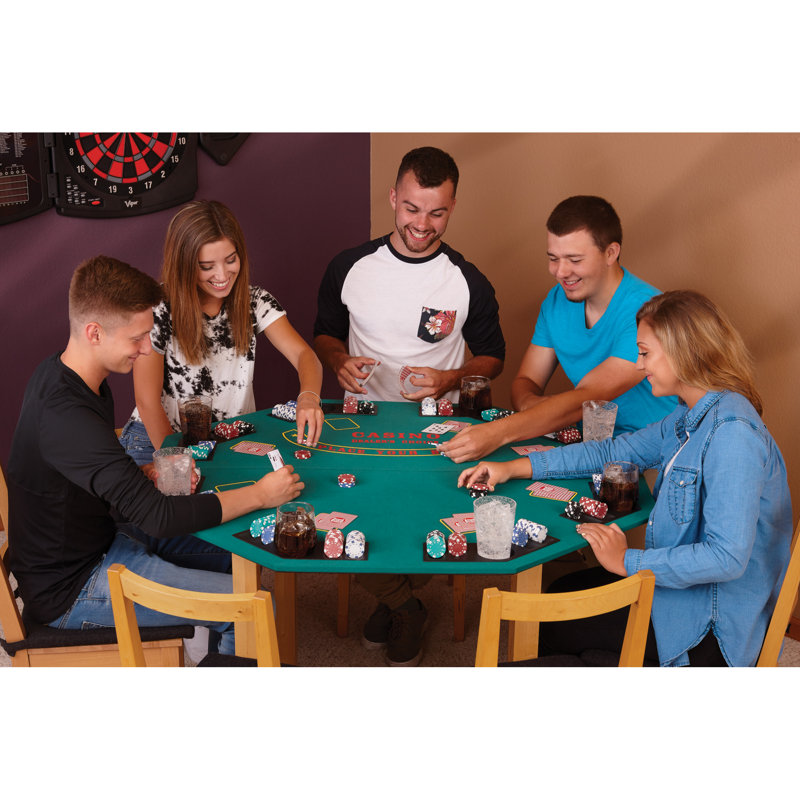 Fat Cat Half-Fold Poker Table with Accessories & Reviews | Wayfair